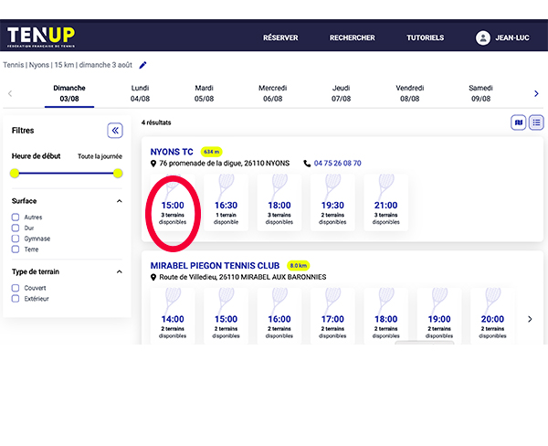 Menu navigation